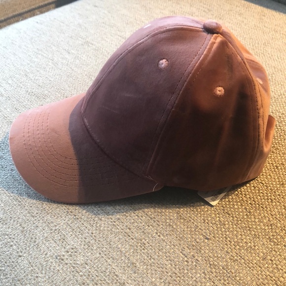 NEW Cardis Pink Velvet Baseball Hat - Picture 2 of 4
